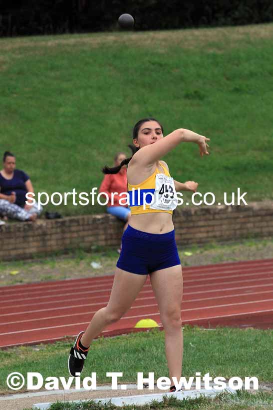 Shot putt, 2022 NEGP Monkton 5, Wednesday, July 20th. Photo: David T. Hewitson/Sports for All Pics